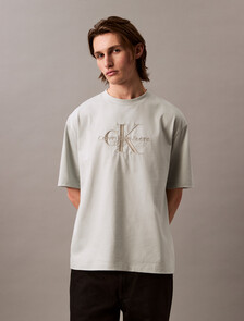 寬鬆版型 Monogram T 恤, Blue Blush, hi-res