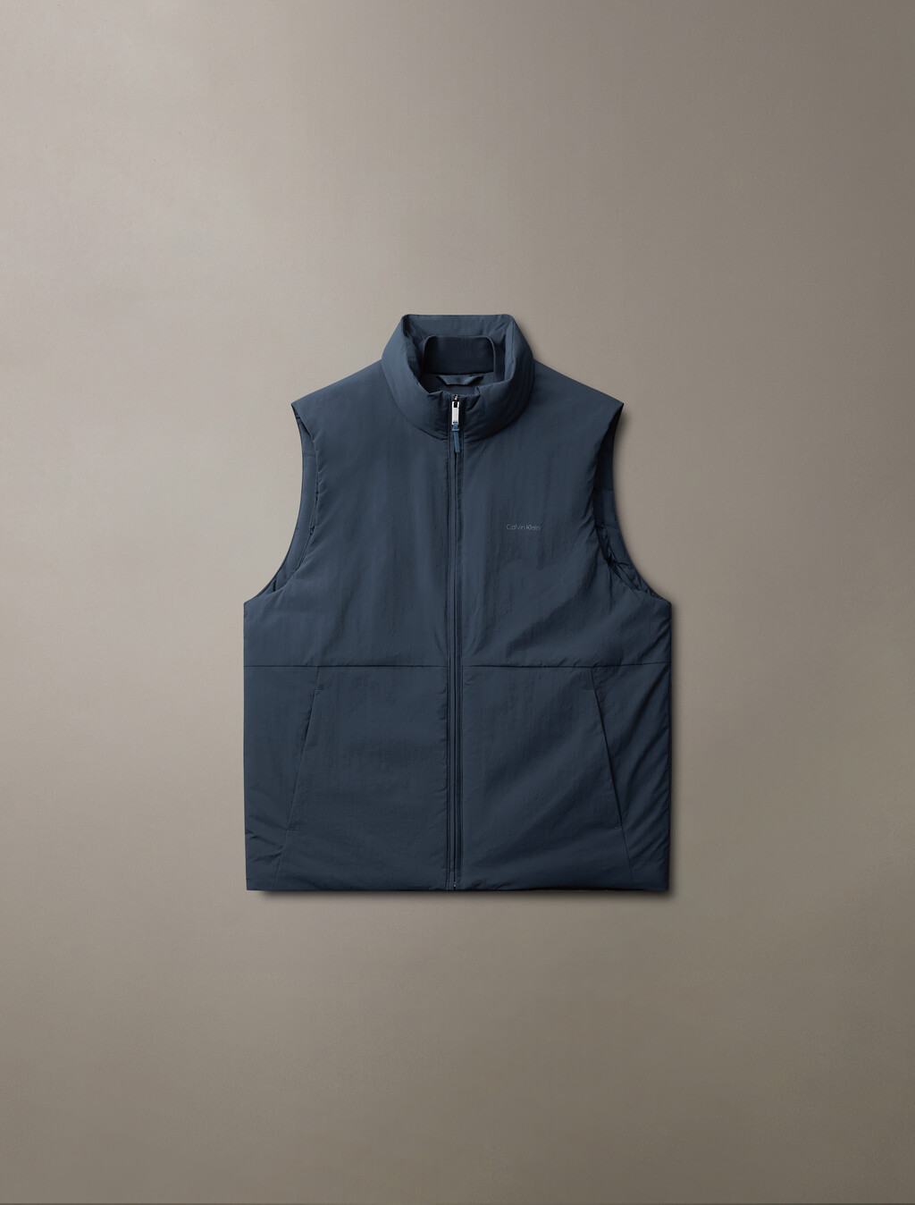 Recycled Nylon Down Vest, Ink, hi-res