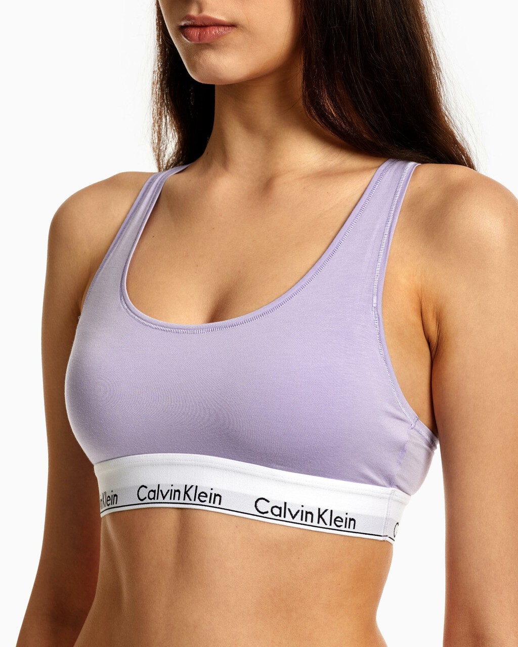MODERN COTTON LIGHTLY LINED BRALETTE, VERVAIN LILAC, hi-res