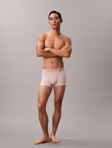 Icon Microfiber Stretch Metallic Low Rise Trunk, DECO SCALE WHITE SAND, hi-res