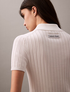 Silky Cropped Baby Polo Shirt, Brilliant White, hi-res