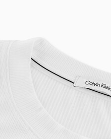 MONOGRAM 側褶 T 裇, Bright White, hi-res