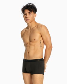 CK Black Raw Cut Recycle Low Rise Trunk, Black, hi-res