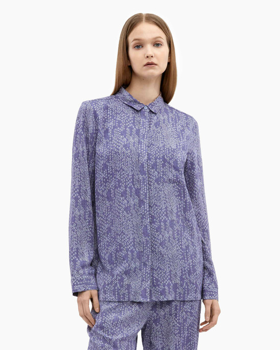 WOVEN VISCOSE BUTTON DOWN SHIRT