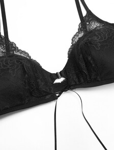 CK Black Bridal Lightly Lined Triangle Bra, Black, hi-res