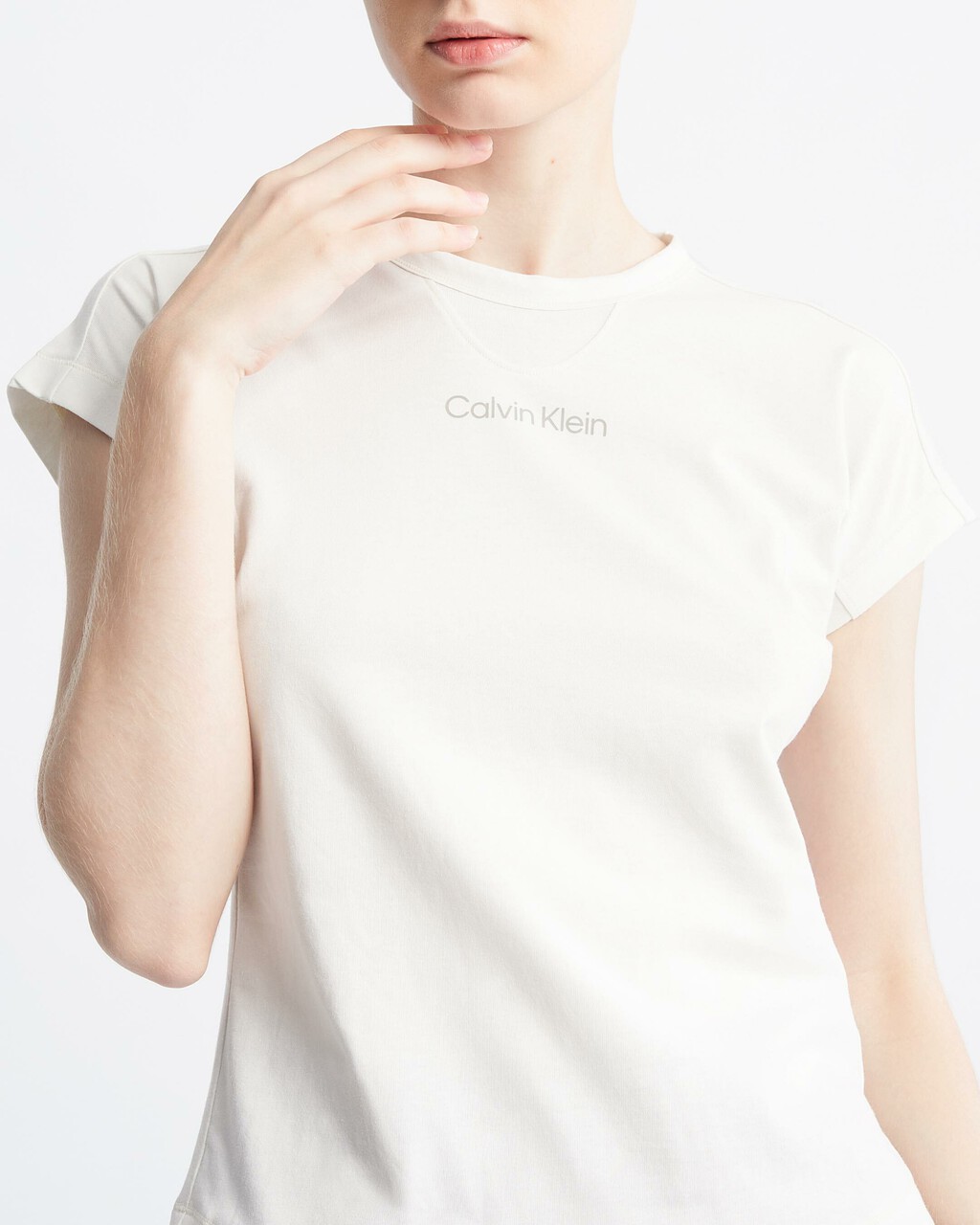 Ck Athletic 合身 T 裇, VAPOROUS GRAY, hi-res