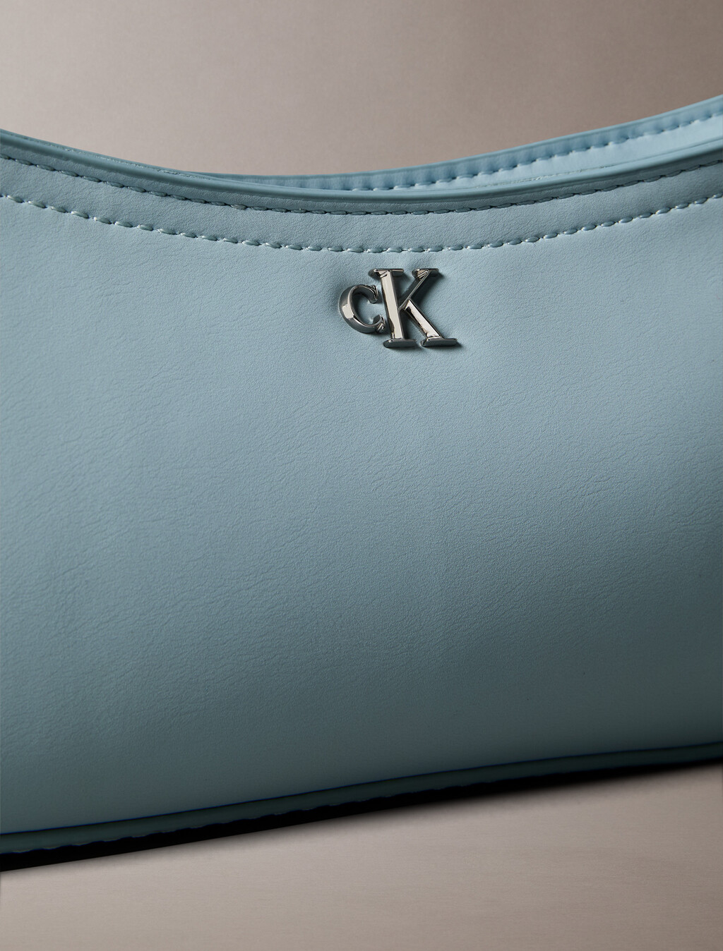 Monogram Logo Hardware Shoulder Bag, Palest Blue, hi-res