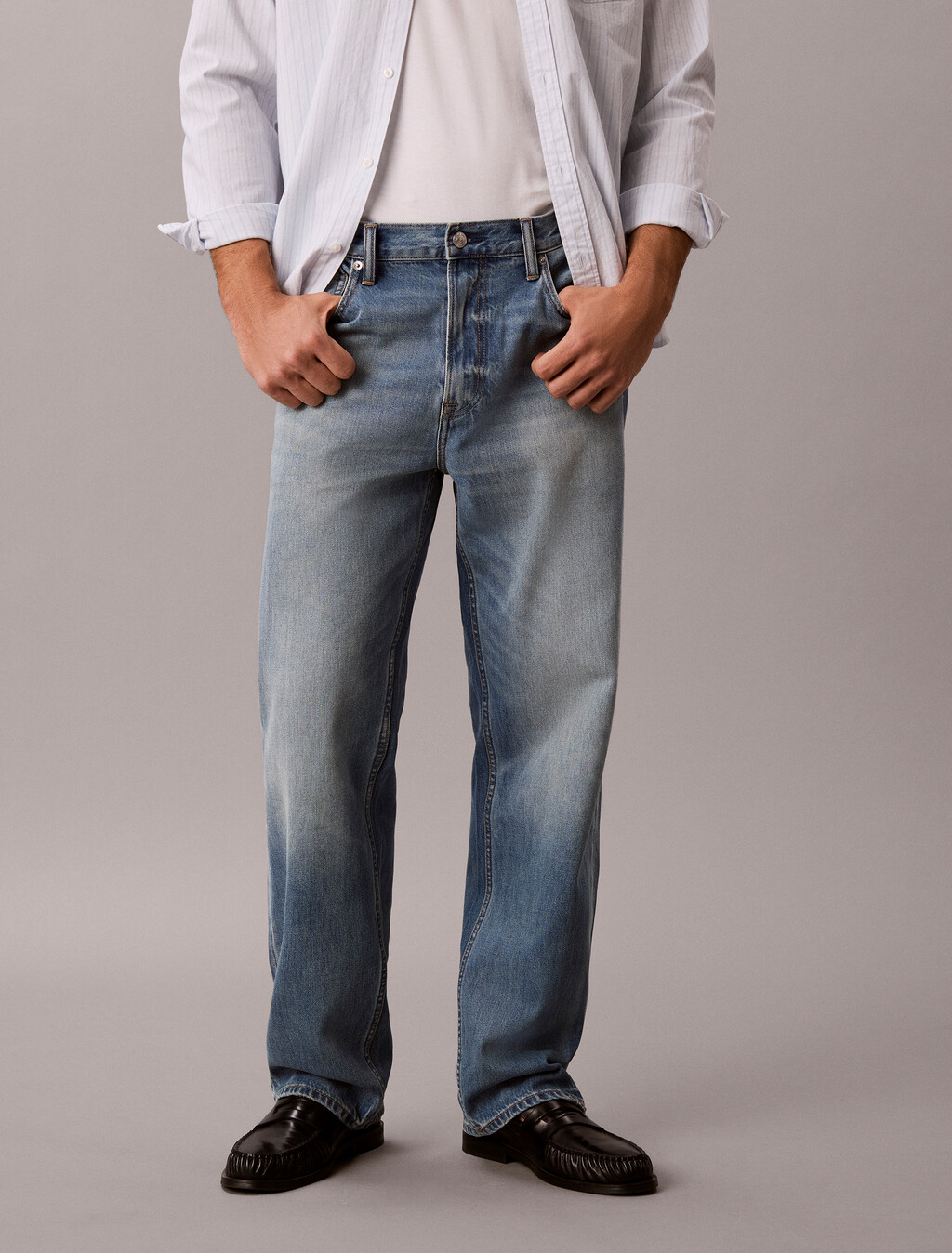 Eco Cool 90 年代直筒牛仔褲, JOYCE BLUE, hi-res