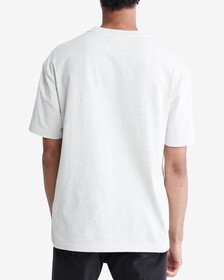 Calvin Logo 圓領上衣, Light Grey Heather, hi-res