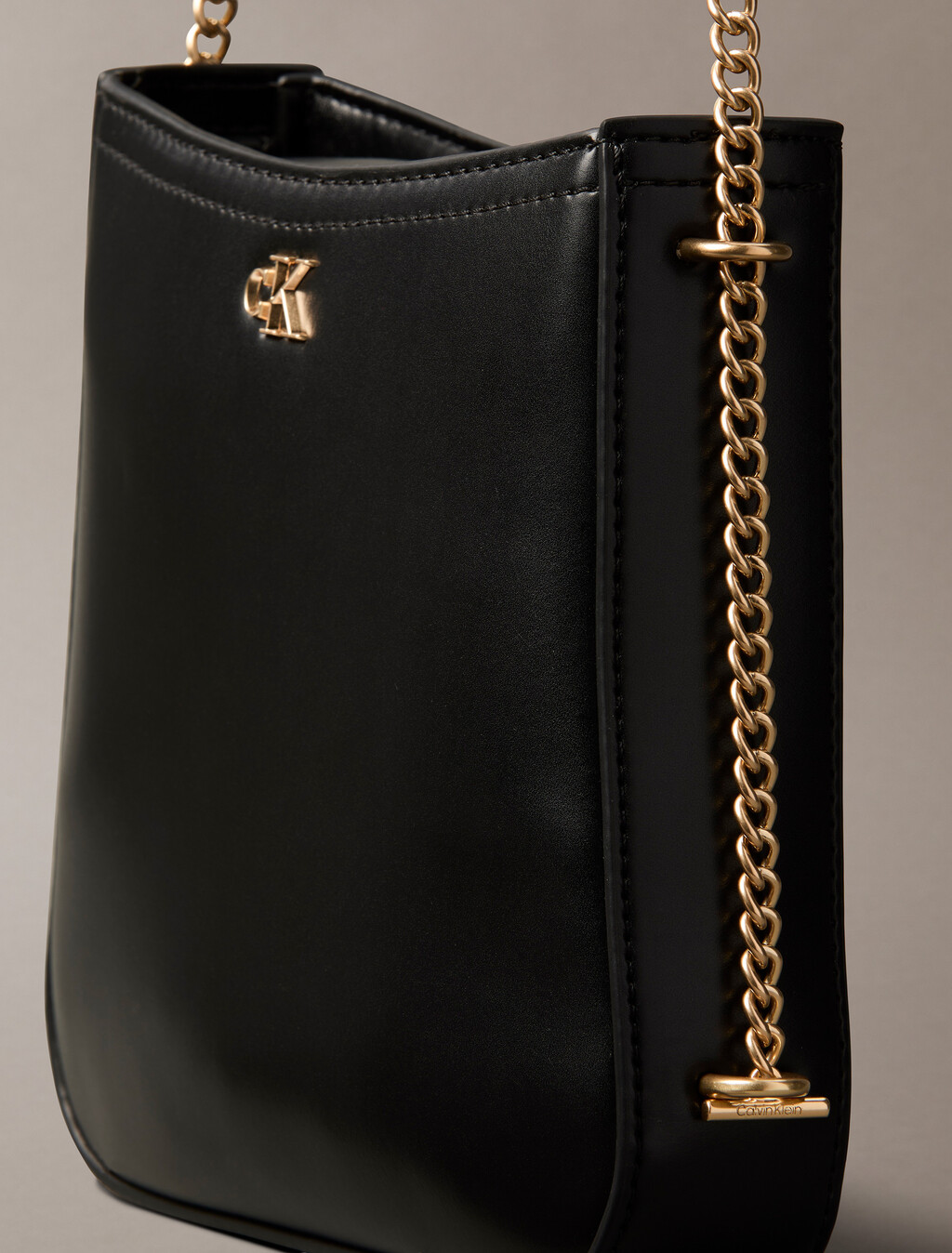 Monogram Chain Saddle Bag, BLACK / ANTIQUE LIGHT GOLD, hi-res