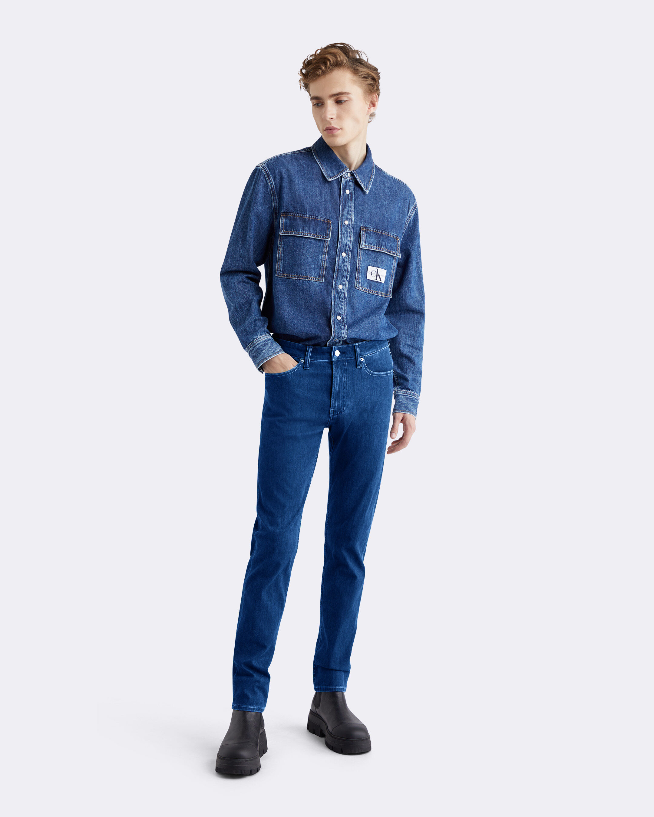 37.5 Bi Stretch Slim Jeans blue Calvin Klein Hong Kong