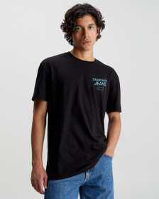 Cotton Back Logo T-Shirt, Ck Black, hi-res