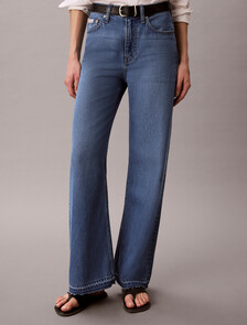 Asian Fit Tencel Wide Leg Jeans, DENIM SUMMER BLUE, hi-res