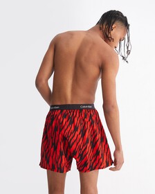 CALVIN KLEIN 1996 梭織棉質平角內褲, TIGER STRIPE PRINT_HAZARD, hi-res