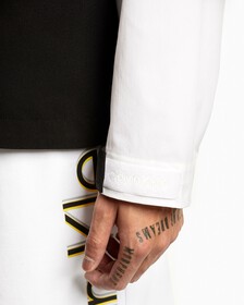 Unisex Color Block Anorak, Bright White, hi-res