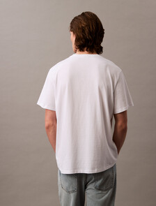 寬鬆版型 Monogram T 恤, Brilliant White, hi-res