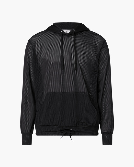 CK ONE GENDERLESS MESH HOODIE