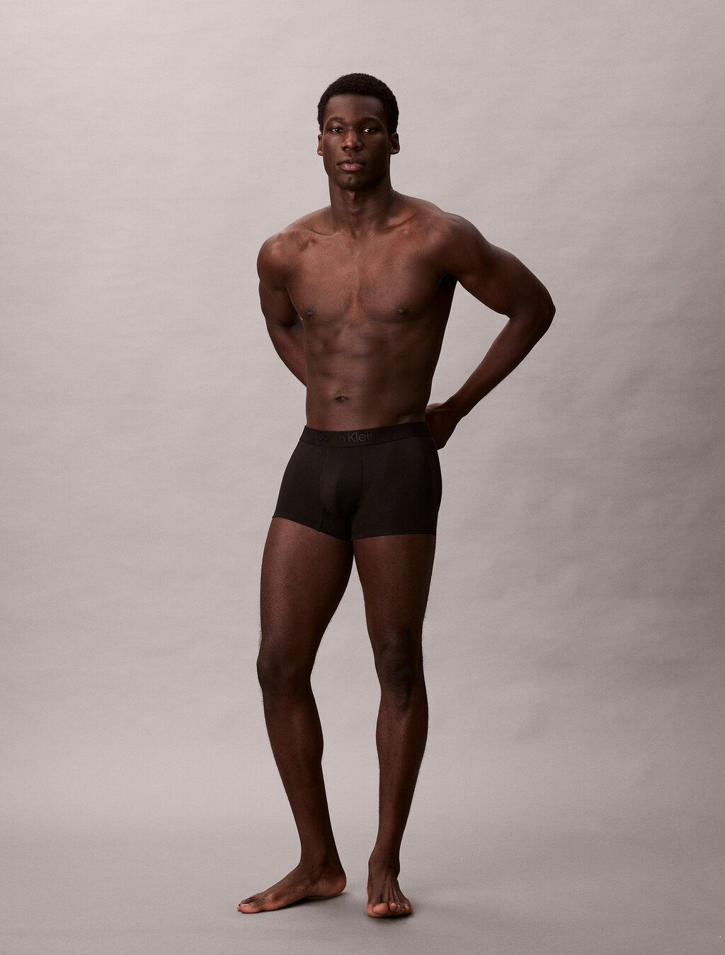 Trunks - CK Black Cotton, Black, hi-res