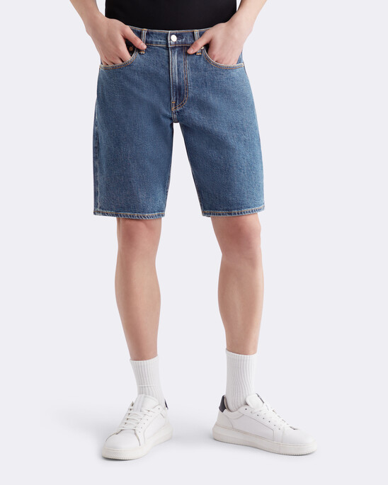 Recycled Cotton Regular Straight Denim Shorts