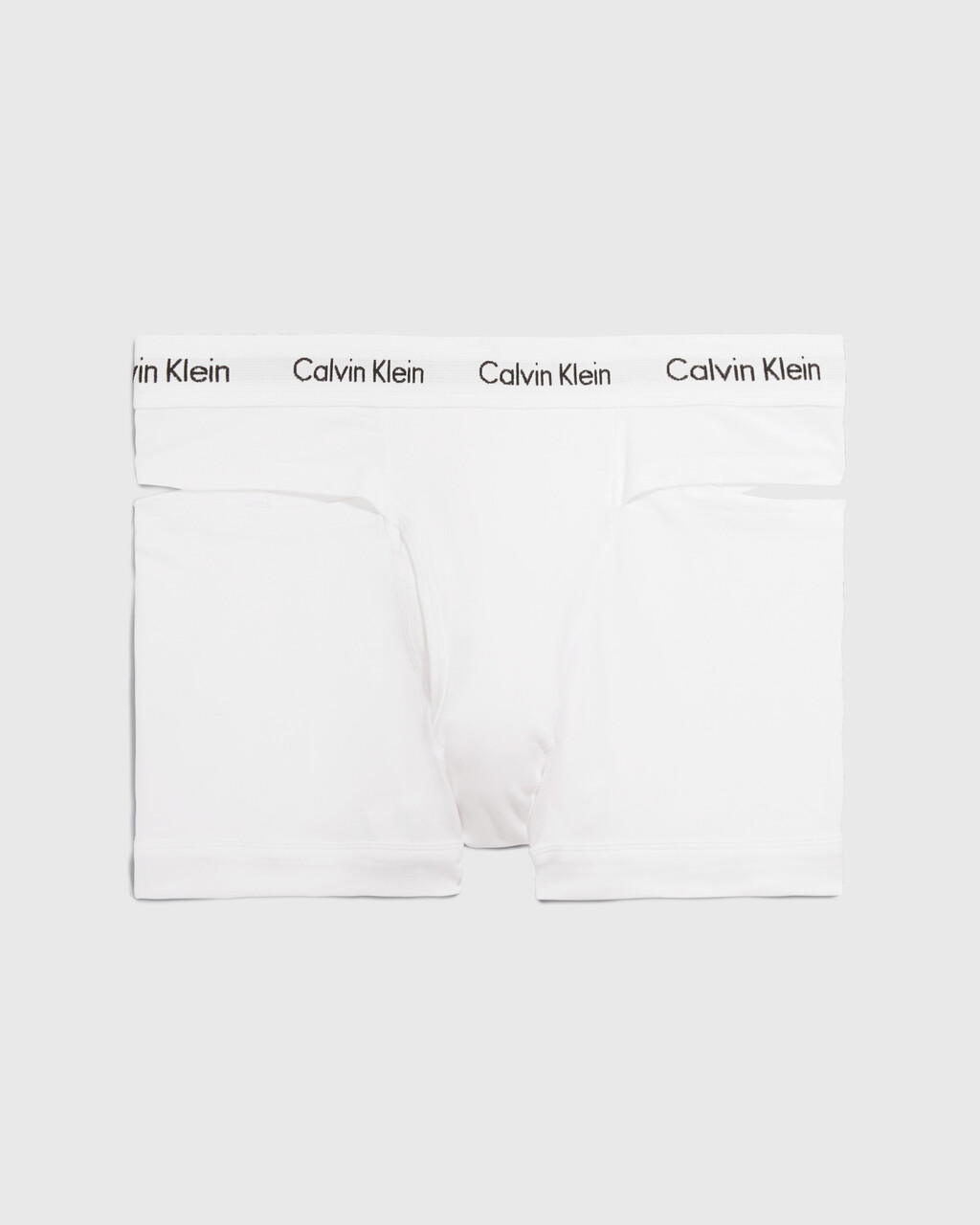 DECONSTRUCTED 彈性棉質平角內褲, White, hi-res
