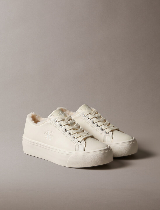 Leather Signature Platform Trainers