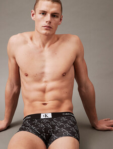CALVIN KLEIN 1996 微細纖維低腰內褲, Black, hi-res