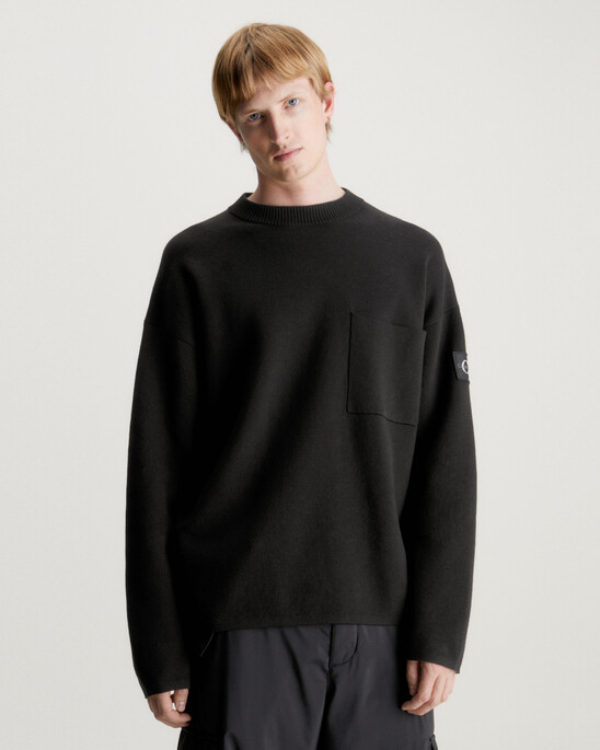 Relaxed Plated Cotton Jumper
