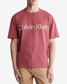 KHAKIS RELAXED STENCIL LOGO TEE, Raspberry Blush, hi-res