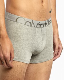EMBOSSED ICON COTTON TRUNKS, Grey Heather, hi-res