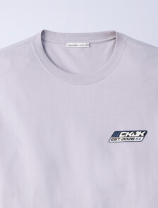 Jung Kook for Calvin Klein Logo Badge Relaxed T-Shirt, Sterling, hi-res