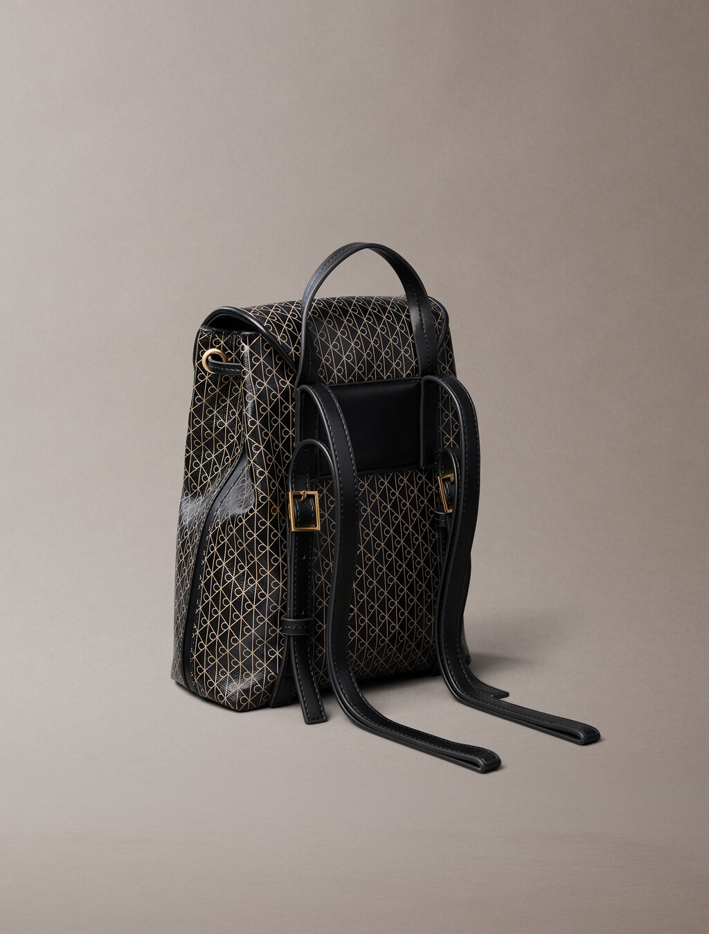 Allover Emblem Logo Mini Backpack, BLACK AOP, hi-res