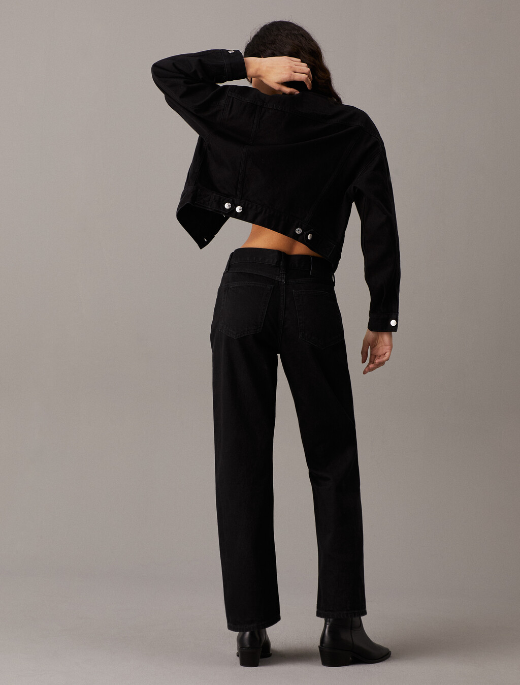 90 年代直筒牛仔褲, CK CLASSIC BLACK, hi-res
