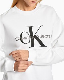 Monogram 運動上衣, Bright White, hi-res