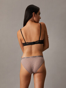 Lace Low Rise Bikini Briefs, Sand Trap, hi-res
