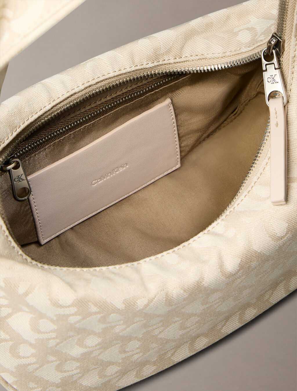Monogram Crescent Medium Shoulder Bag, NATURAL AOP, hi-res