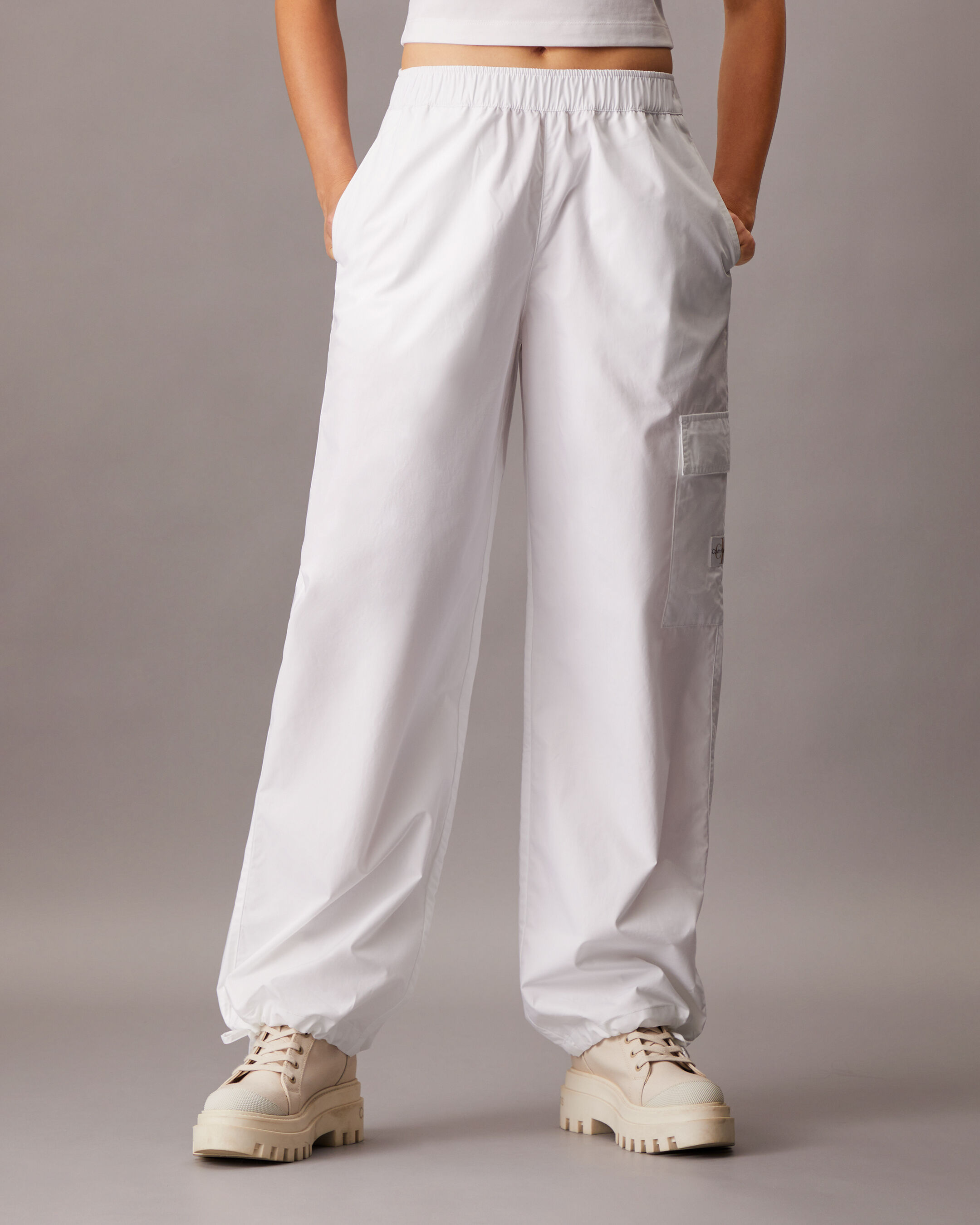 Calvin klein elastic waist pants discount