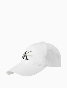 Calvin Klein Monogram 棒球帽, BRIGHT WHITE, hi-res