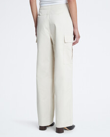 Wide Leg Cargo Pants, Almond Milk, hi-res