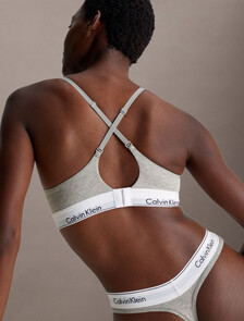 Icon Cotton Push Up Plunge Bra, B10 Grey Heather, hi-res