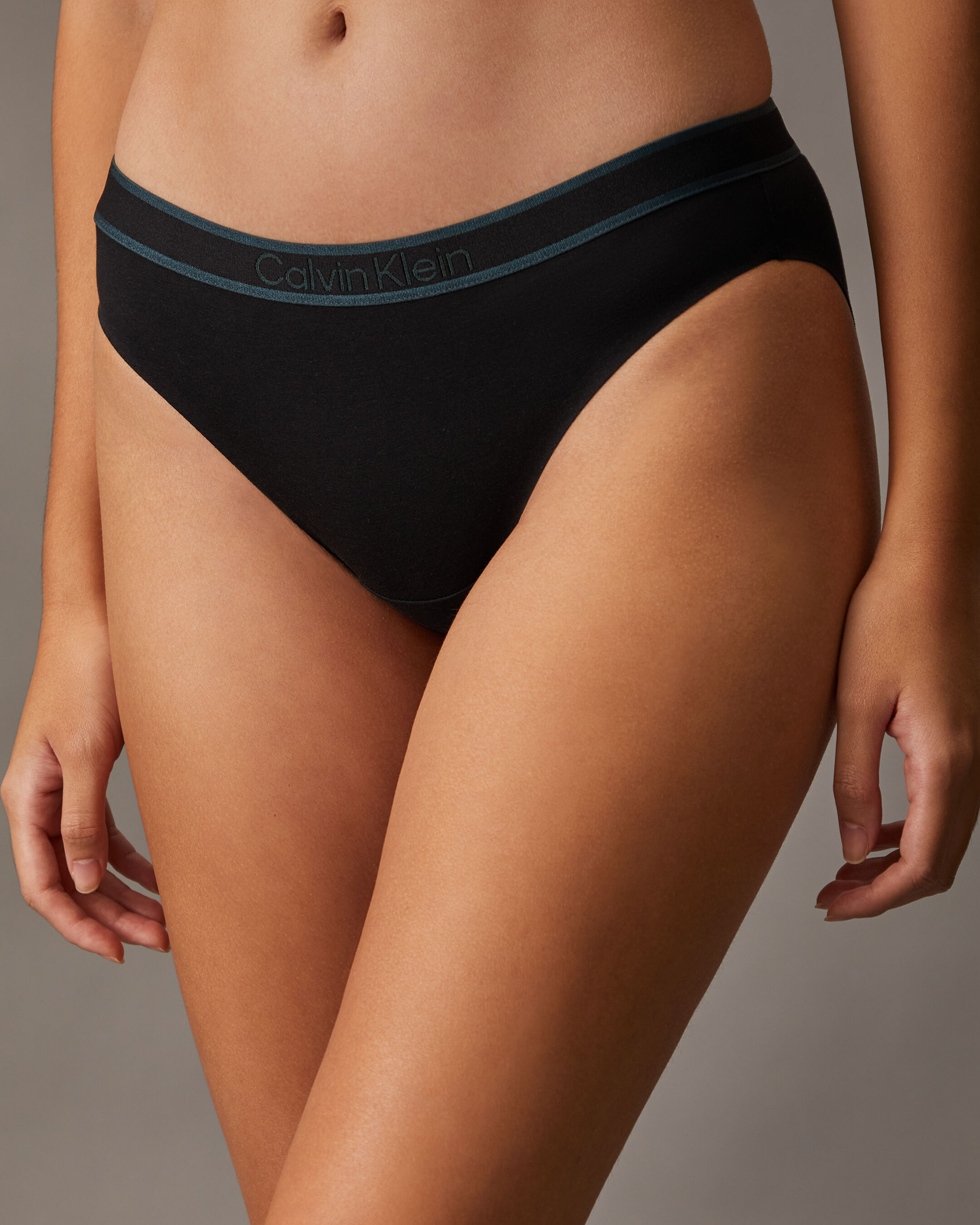 Logo cotton stretch bikini clearance