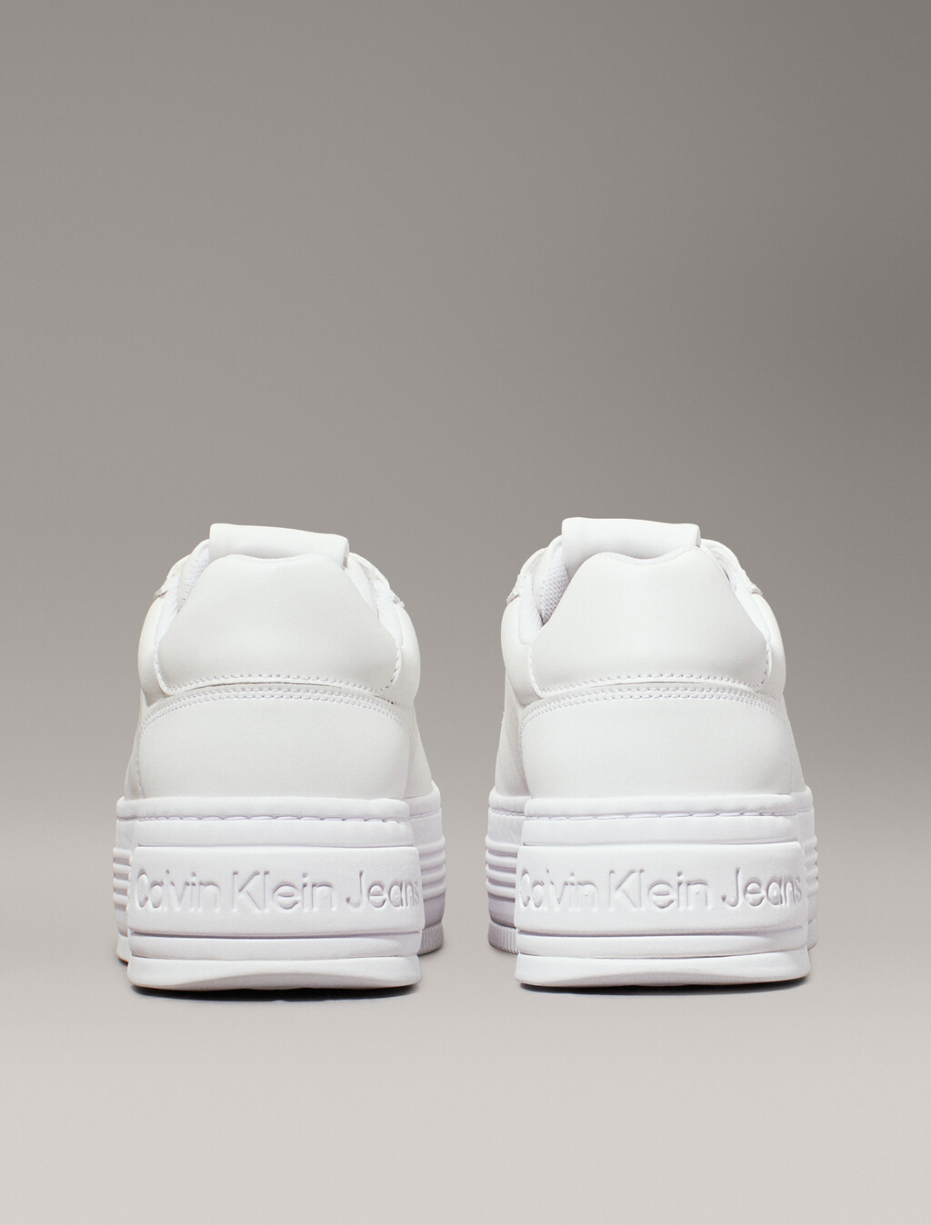 皮革厚底運動鞋, Triple Bright White, hi-res