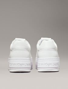 皮革厚底運動鞋, Triple Bright White, hi-res