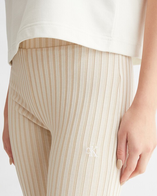 ELONGATED RIB KNIT PANTS