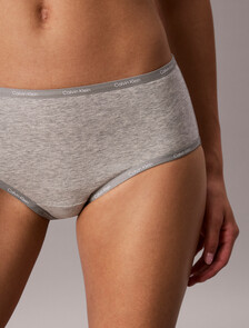 Icon Cotton 莫代爾低腰內褲, Grey Heather, hi-res