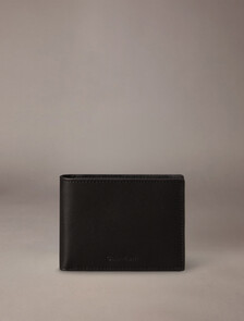 CK 嵌飾對摺式銀包, Black, hi-res