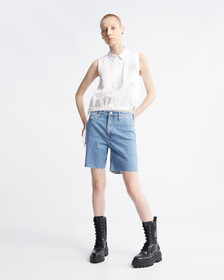 百慕大復古短褲, Denim Light, hi-res