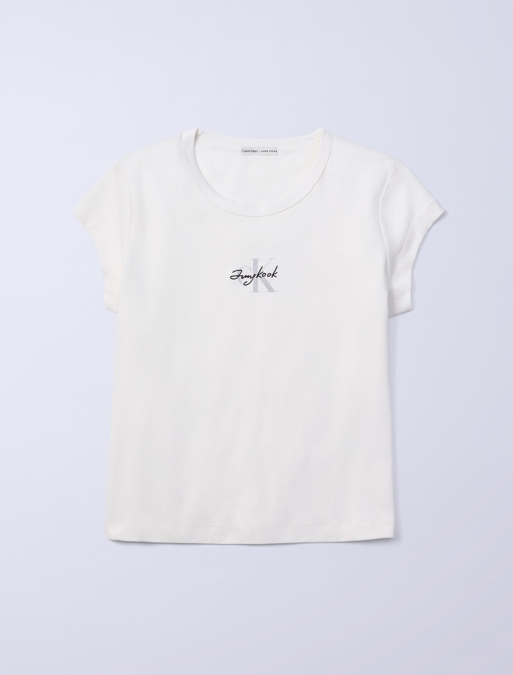 Jung Kook for Calvin Klein Monogram 短版T 恤| natural | Calvin