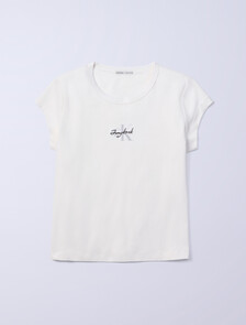 Jung Kook for Calvin Klein Monogram Baby Tee, LILY, hi-res