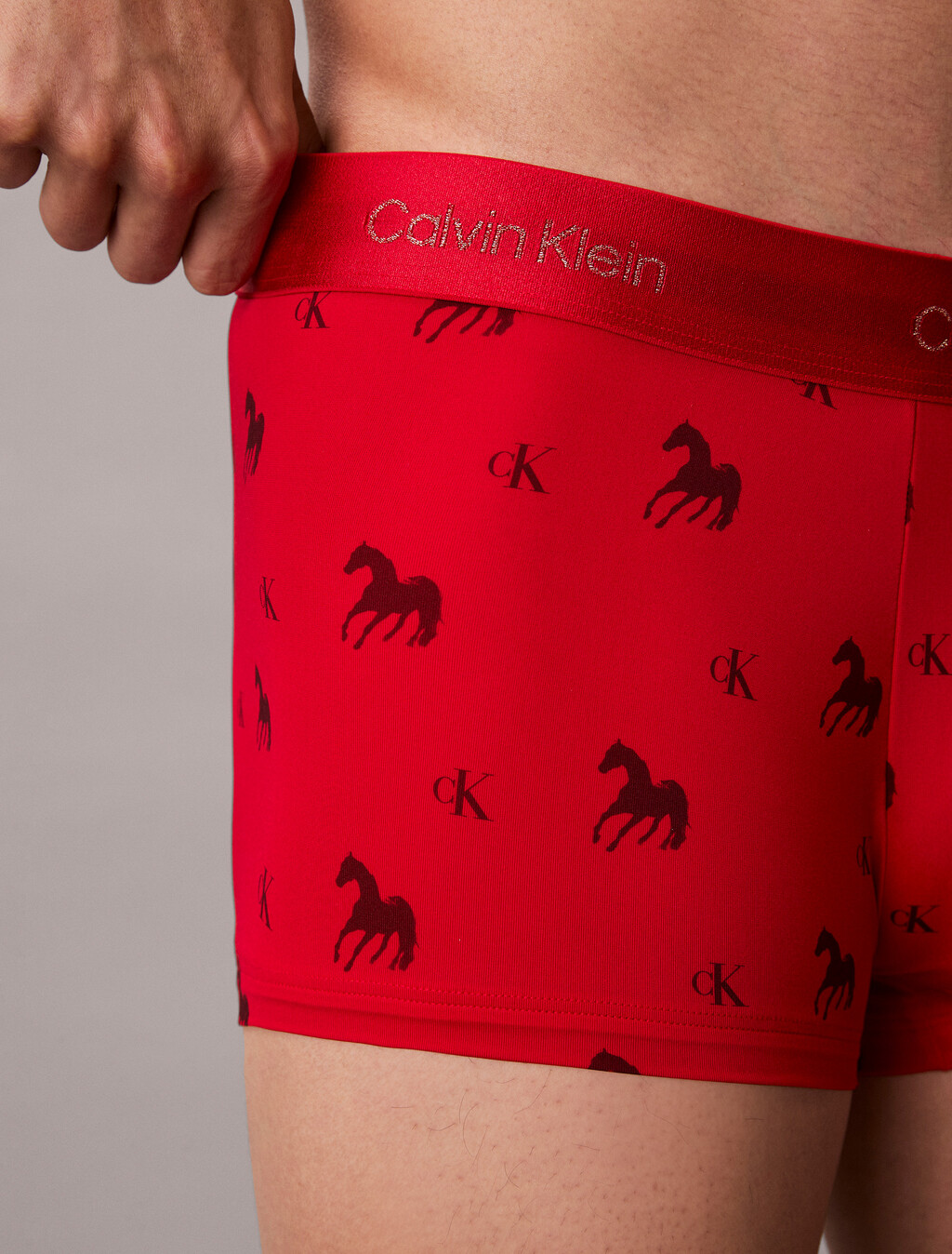 農曆新年限定低腰平口內褲, Untamed Horses_Rouge, hi-res