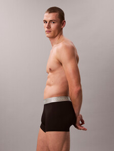 3 Pack Trunks - Micro Stretch, Black Body W/ Moon Mist Logo/ Black Body W/ Spray, hi-res